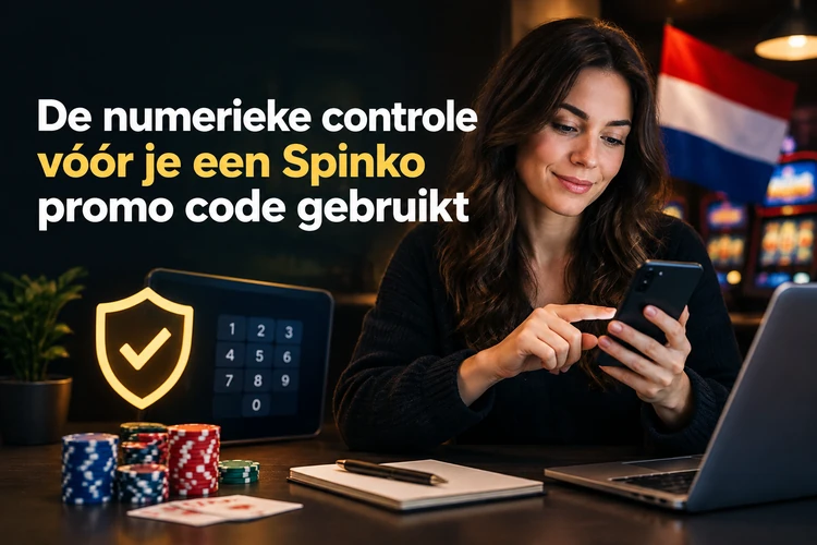 De numerieke controle vóór je een Spinko promo code gebruikt